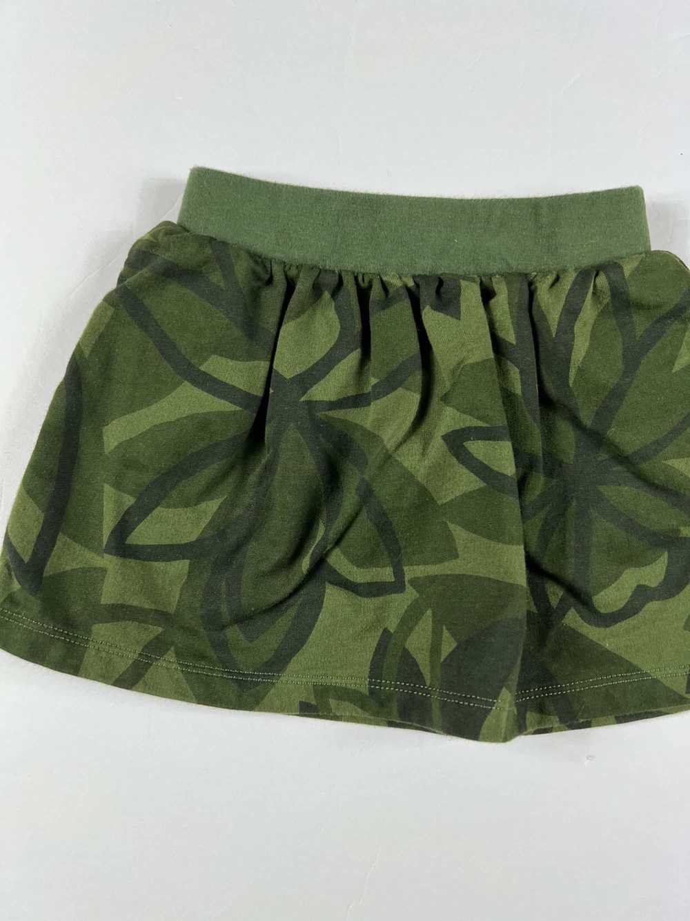 Tea Collection Tropical Camouflage Green Skirt - image 3