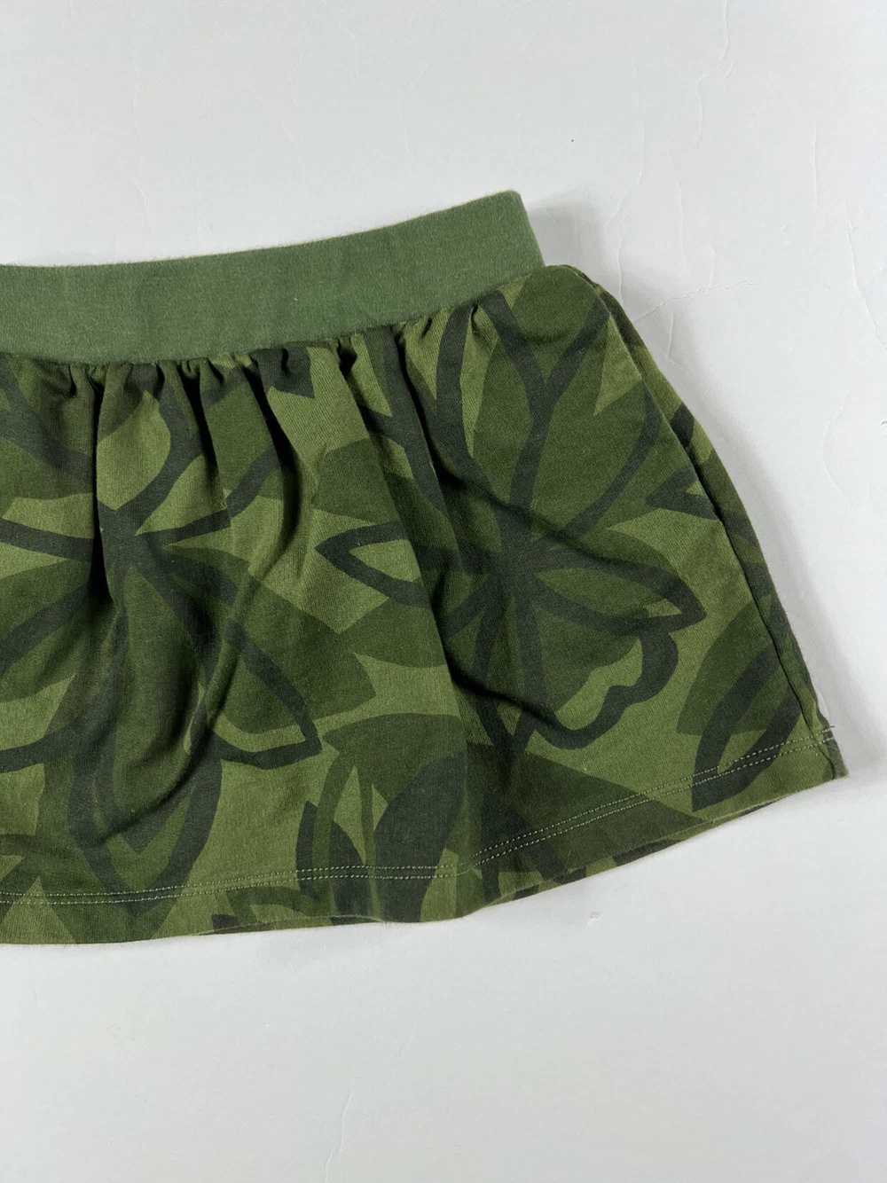 Tea Collection Tropical Camouflage Green Skirt - image 7