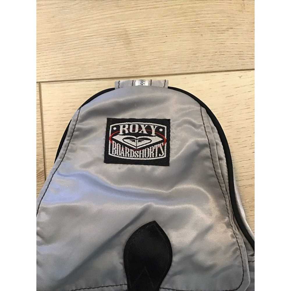 Vintage Roxy Boardshorts Silver Backpack Bag - image 2