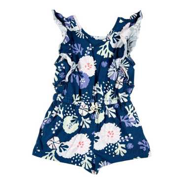 Tea Collection Underwater Floral Ruffle Romper - image 1