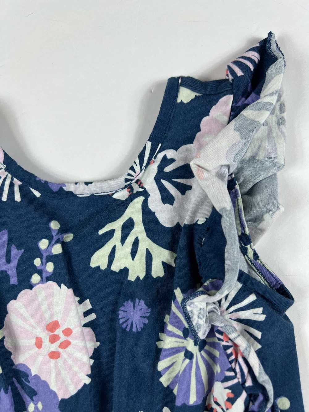 Tea Collection Underwater Floral Ruffle Romper - image 3