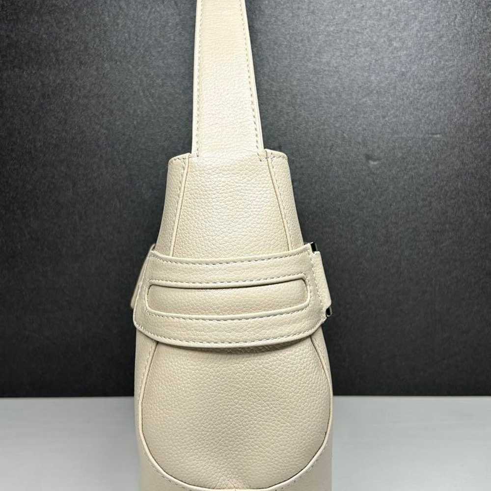 Yves Saint Laurent shoulder bag, white leather, l… - image 3