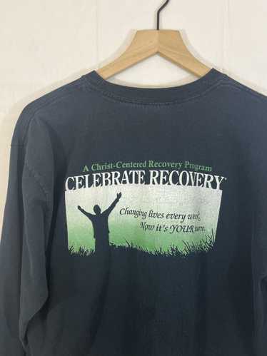 Vintage Celebrate Recovery Black Distressed Religi