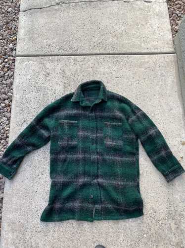 Vintage Heavy green flannel oversized