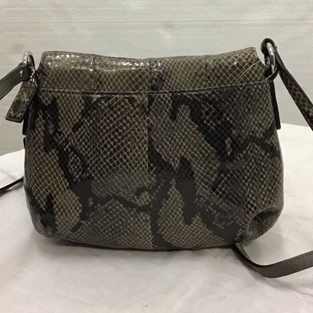 Coach, Original Vintage Snake Skin Leather Crossb… - image 6