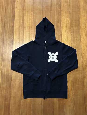 Bape Bape Black Pirate Baby Milo Logo Zip Hoodie