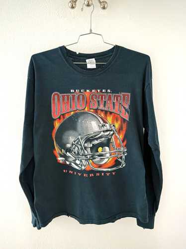 Gildan Vintage Distressed Ohio State Long Sleeve T