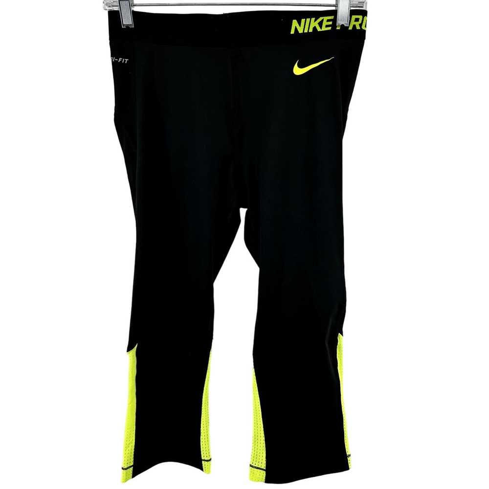 Nike Nike Pro Hypercool Neon Capri Tights Running… - image 2