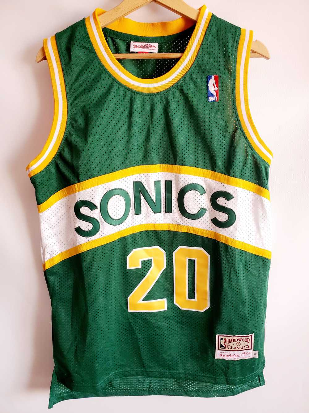 NBA × Vintage NBA Hardwood Classics Sonics Road 1… - image 1