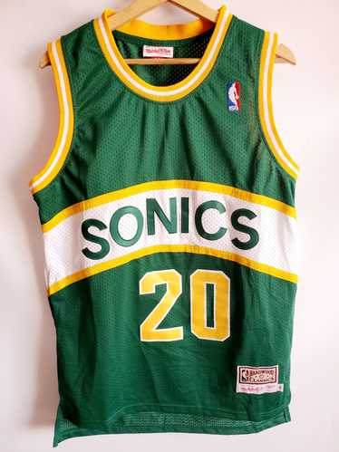 NBA × Vintage NBA Hardwood Classics Sonics Road 1… - image 1