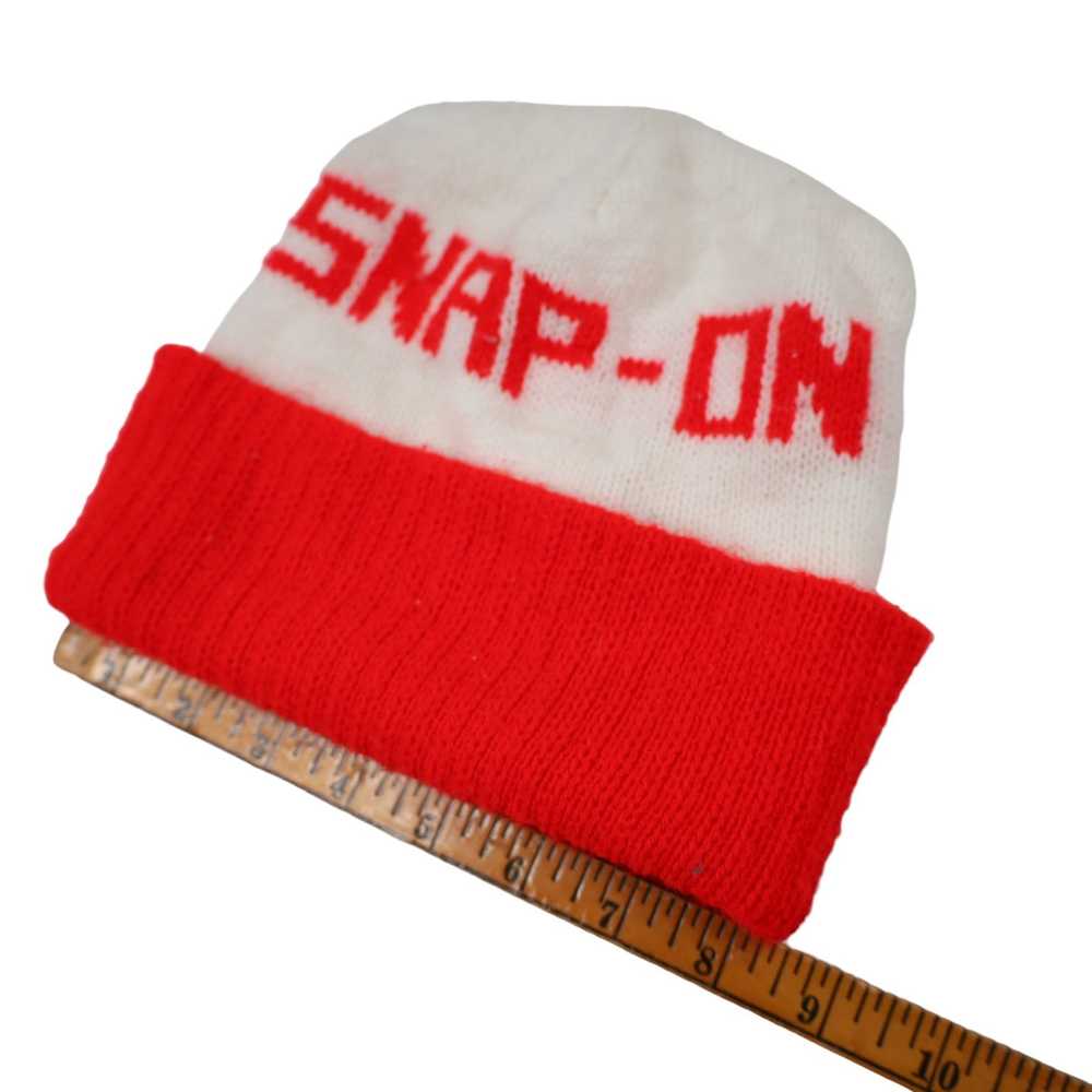 Vintage Vintage Snap On Tools Spellout Knit Beanie - image 3