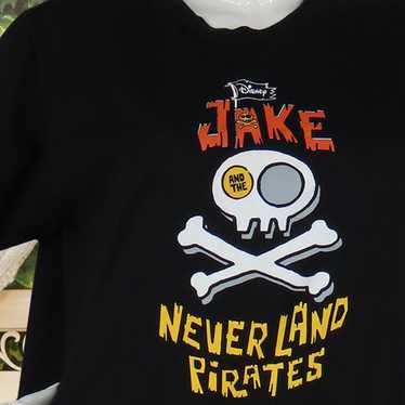 Other Jake Never Land Pirates Crew Disney Black T… - image 1