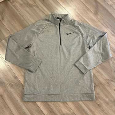 Nike Nike Grey Athletic Quarterzip Pullover Men X… - image 1