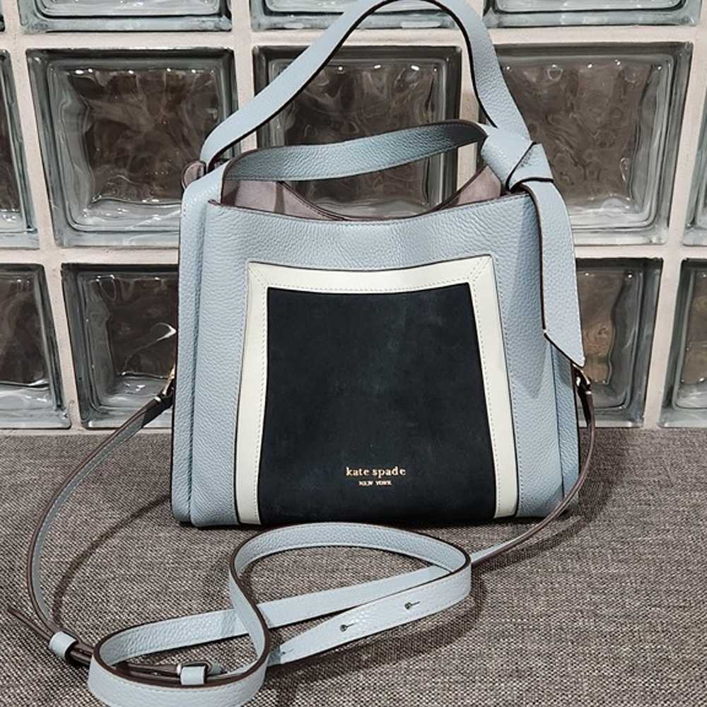 Kate spade Like new beautiful teal leather & sued… - image 1