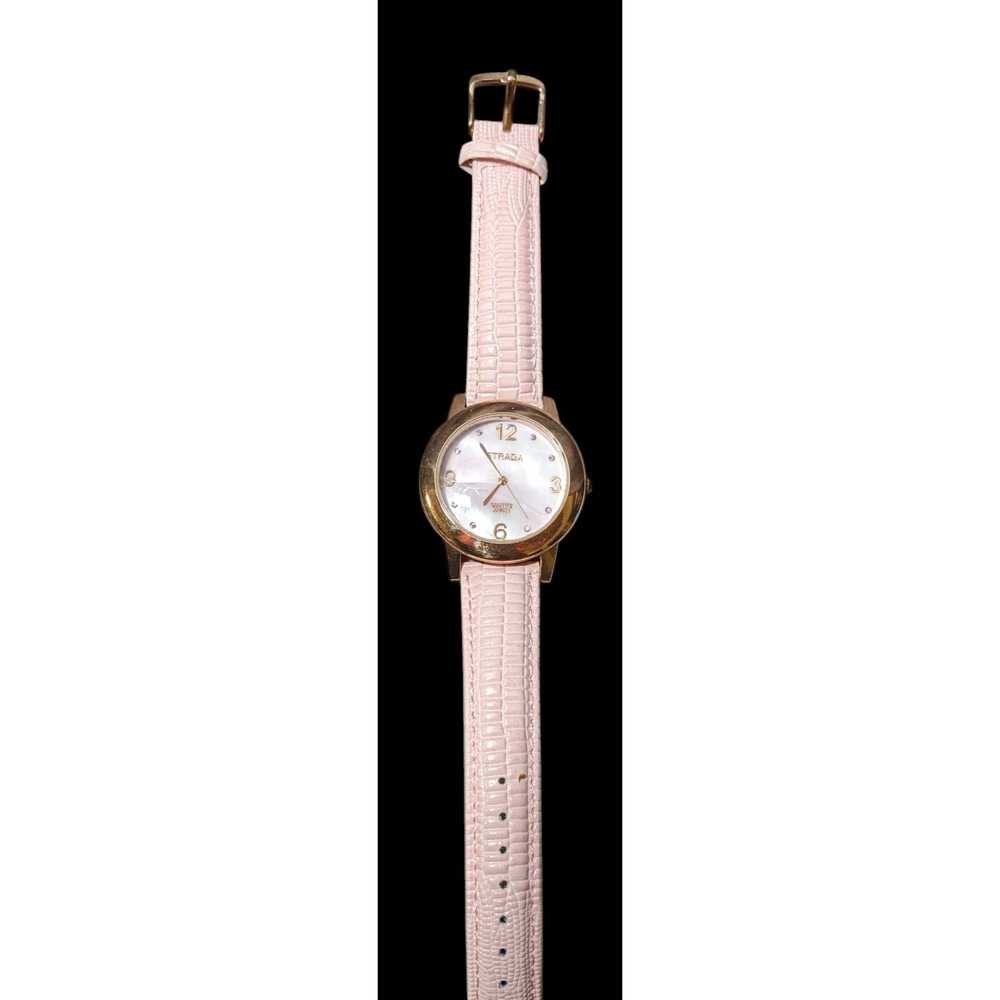 Other Vintage Strada 18K Rose Gold Plated Pink Wr… - image 2