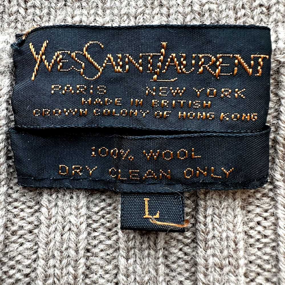 Yves Saint Laurent VTG Yves Saint Laurent Wool Sw… - image 2