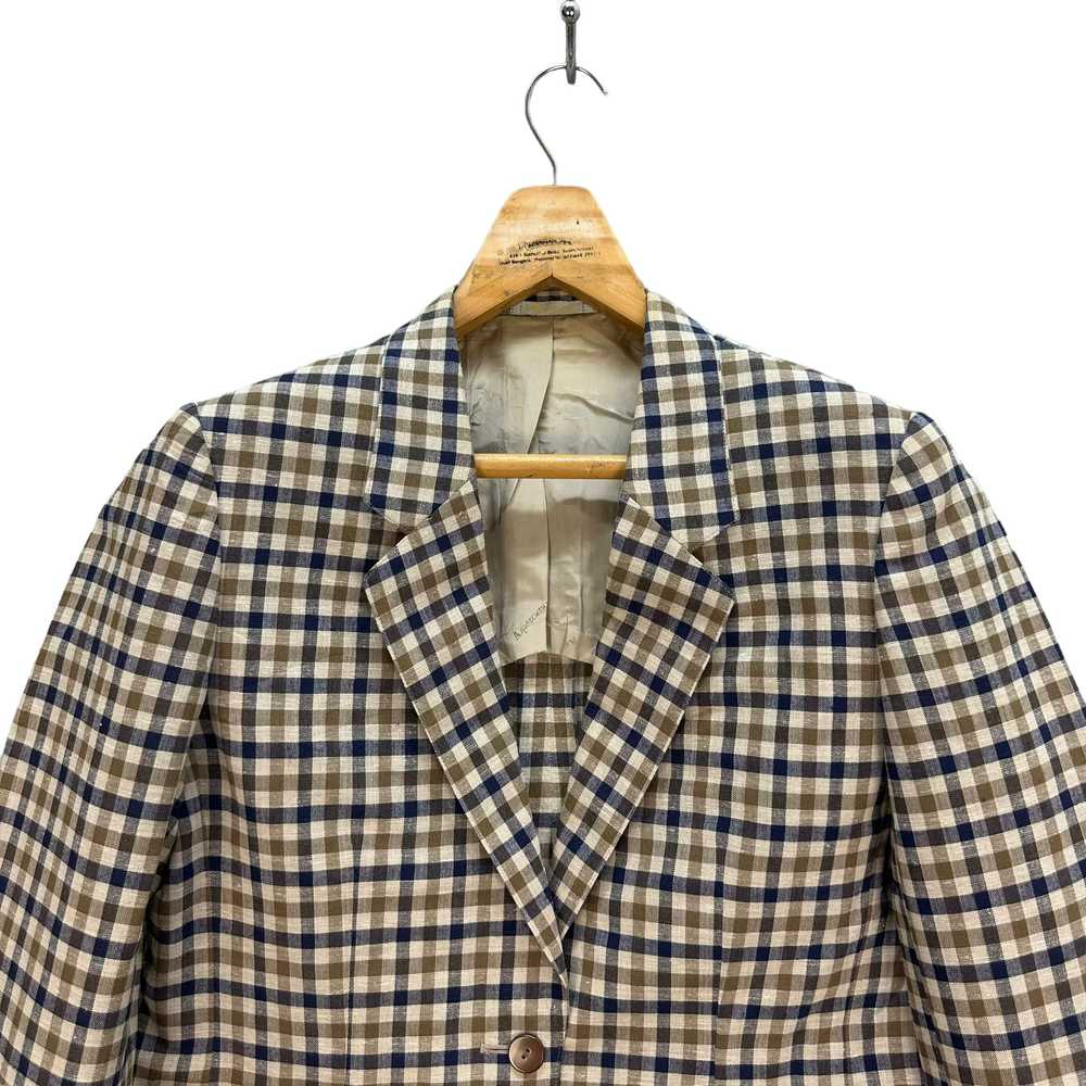 Aquascutum × Luxury AQUASCUTUM CHECKED SUIT JACKE… - image 2