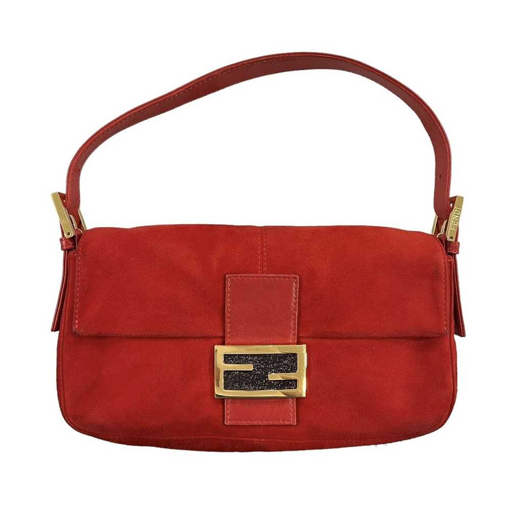 Fendi Fendi Suede Baguette Glitter Shoulder Bag - image 1