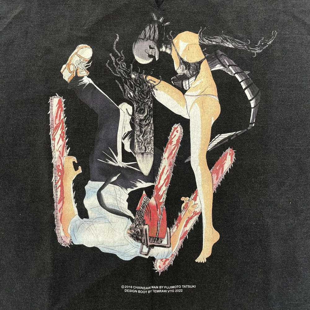 Band Tees × Streetwear × Vintage Chainsaw Man Ani… - image 2