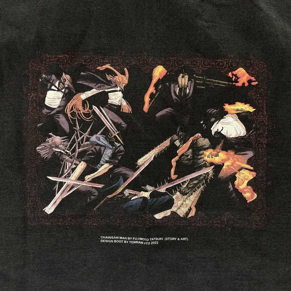 Band Tees × Streetwear × Vintage Chainsaw Man Ani… - image 7