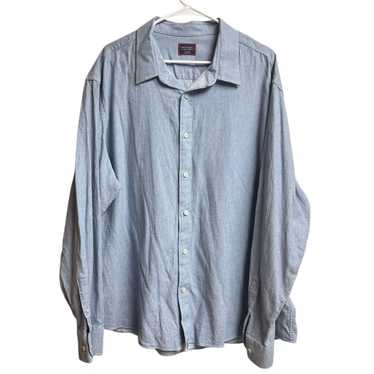 UNTUCKit UNTUCKit Priam Shirt Size XXXL Blue Textu