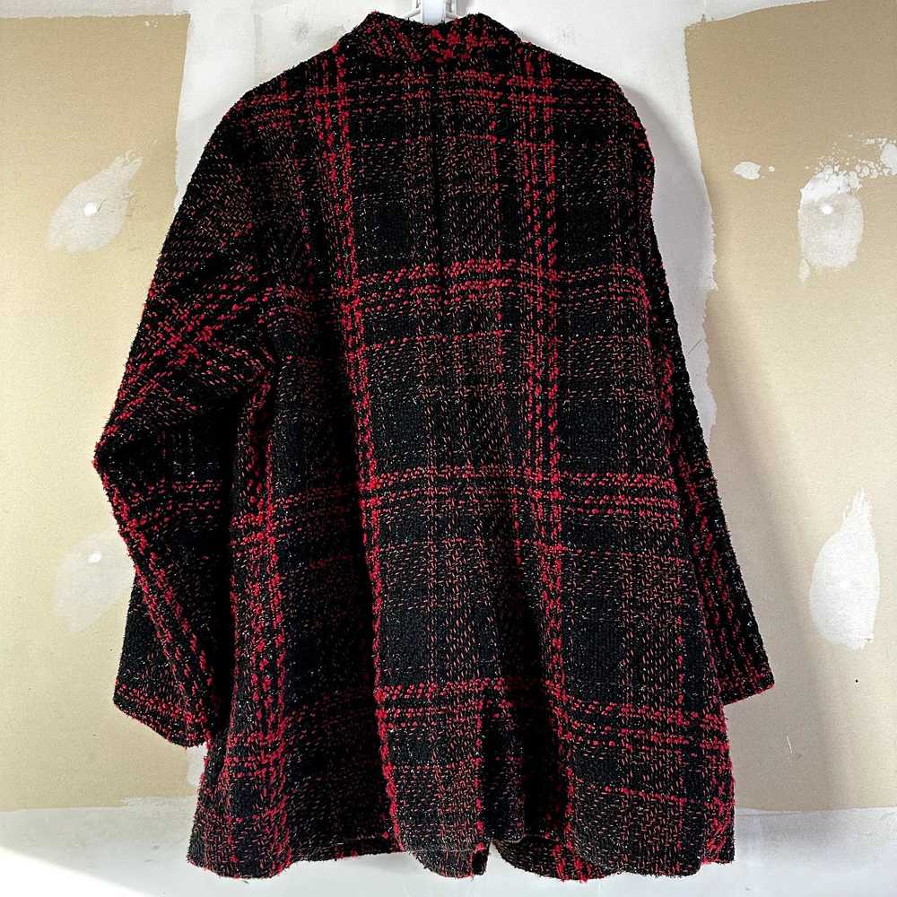 Other Lane Bryant Plaid Tweed Jacket Button Pocke… - image 6