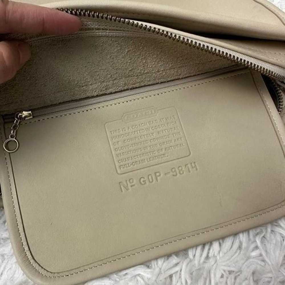 Coach Vintage 9814 Cream Leather Sutton Crossbody… - image 10