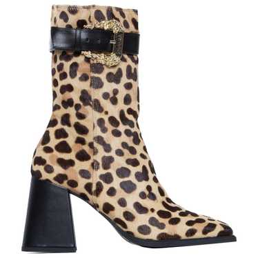 Versace Pony-style calfskin ankle boots - image 1