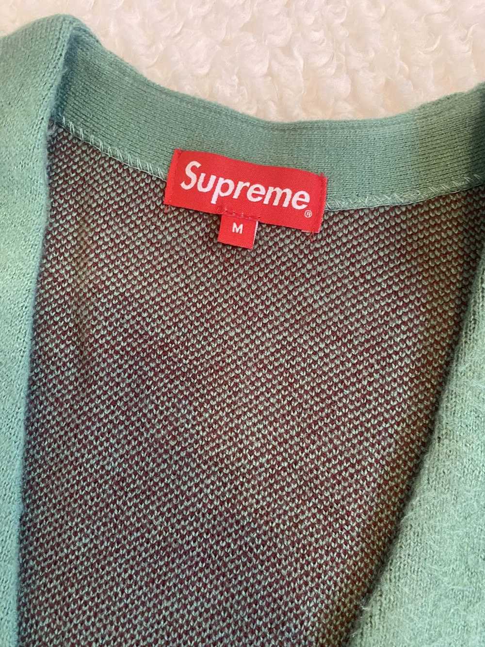 Supreme brushed checkered cardigan - image 3