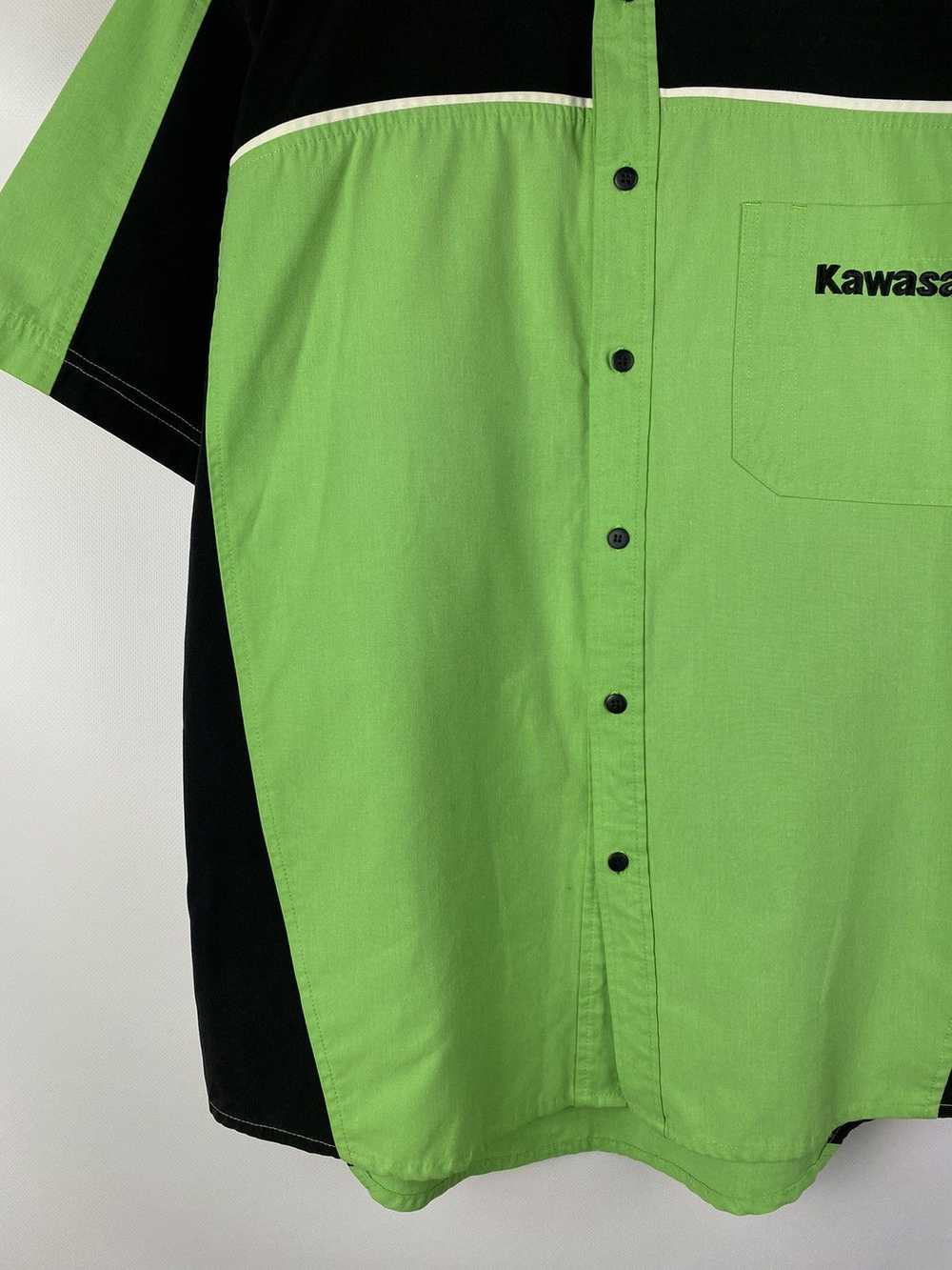 Racing Kawasaki men’s racing short sleeve button … - image 7