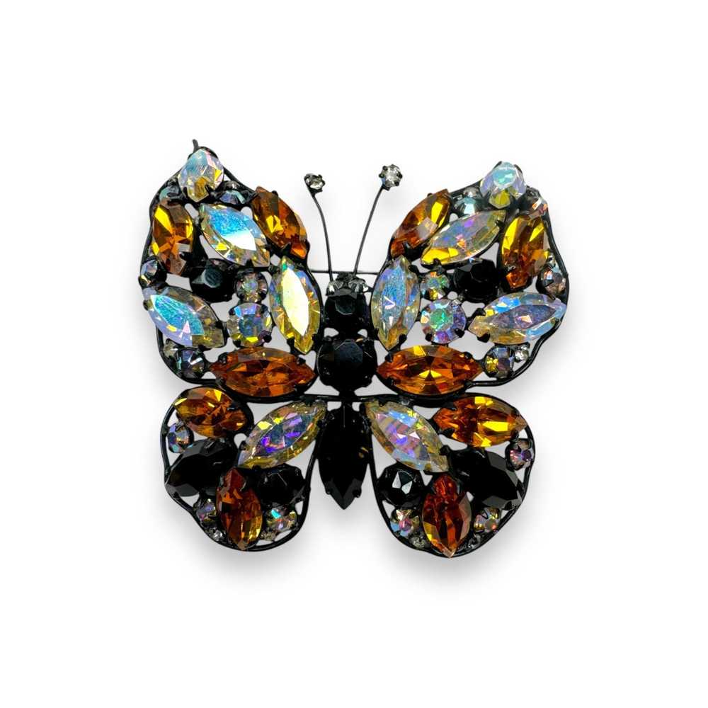 Vintage Vintage Unsigned Regency Butterfly Brooch… - image 1