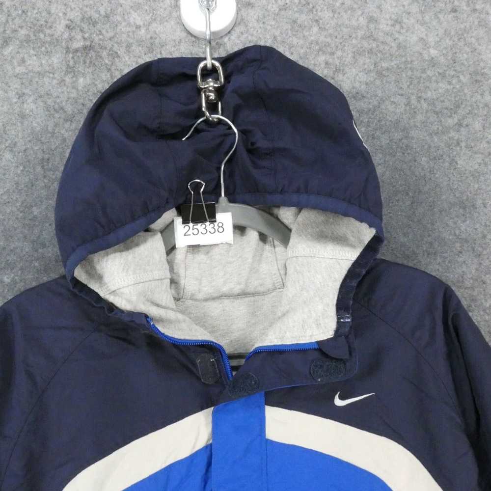 Nike Big Boys Stylish Blue Gray Hooded Softshell … - image 2