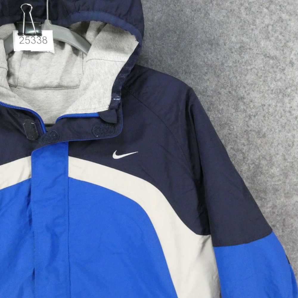 Nike Big Boys Stylish Blue Gray Hooded Softshell … - image 6