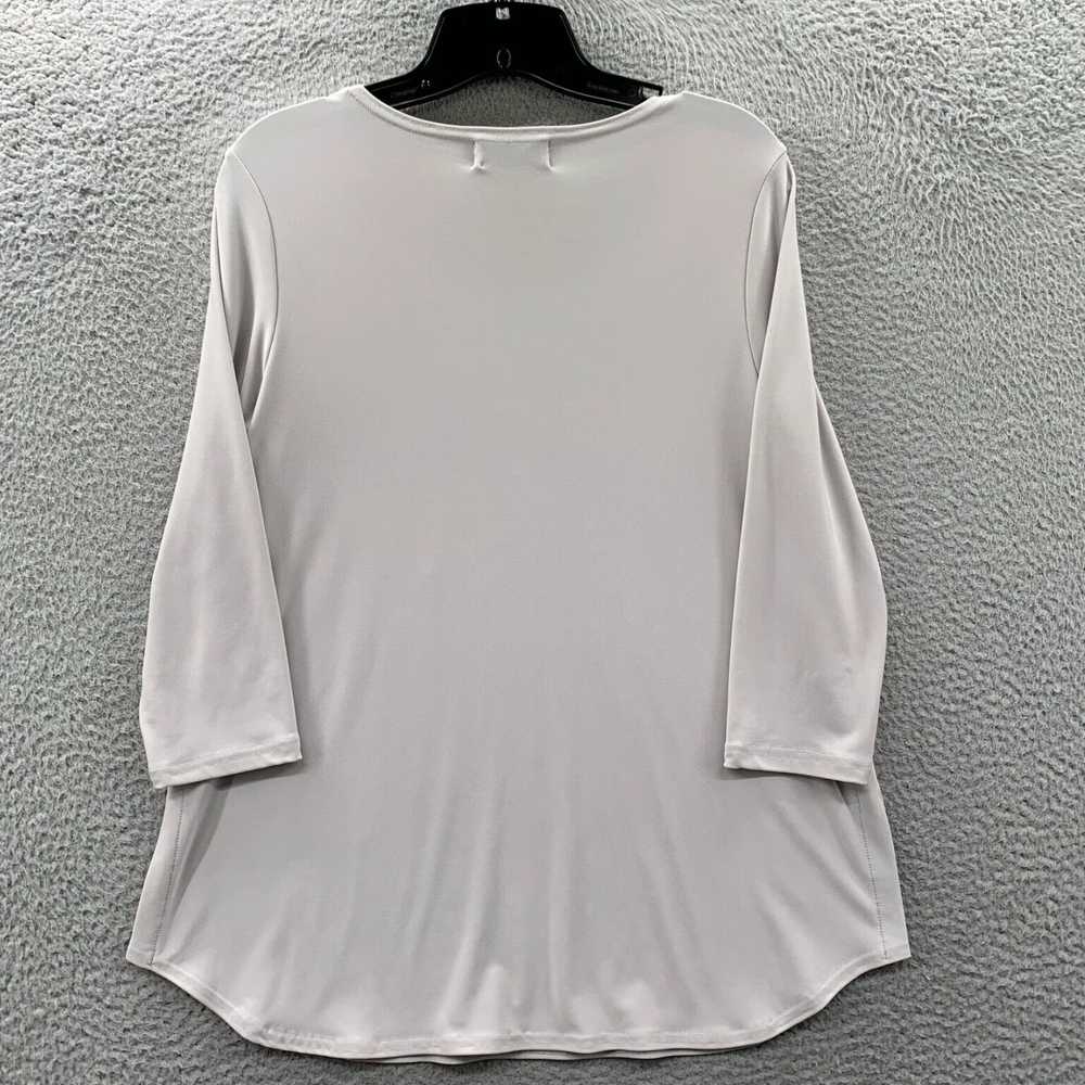 Vintage SYMPLI Gray 3/4 Sleeve Top for Women in S… - image 2