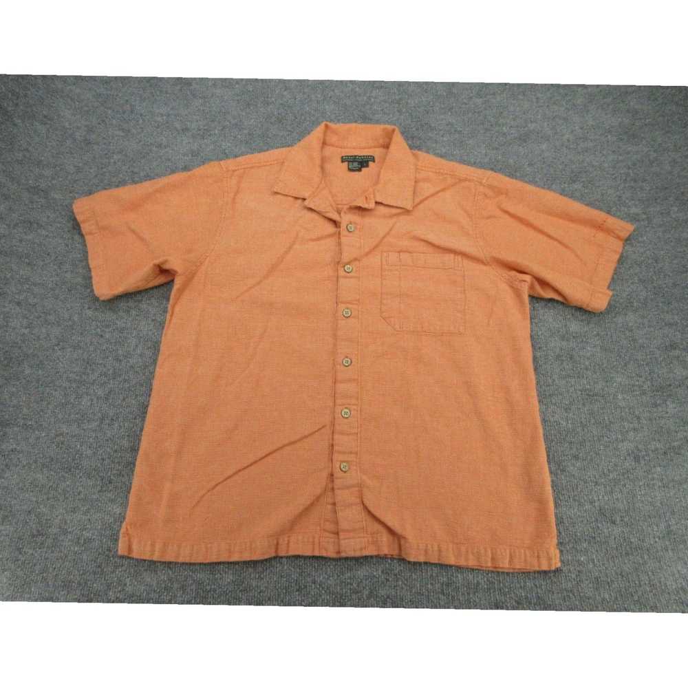 Royal Robbins Men's Large Orange Short Sleeve But… - image 1