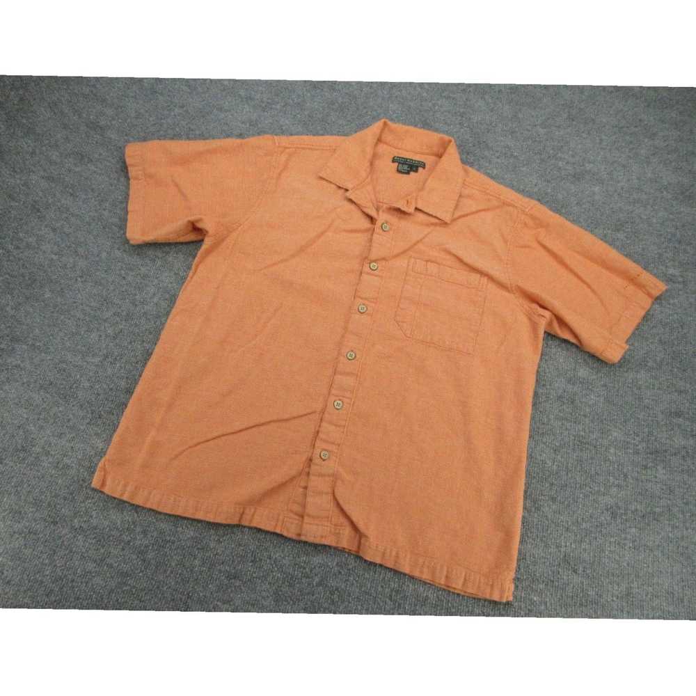 Royal Robbins Men's Large Orange Short Sleeve But… - image 2