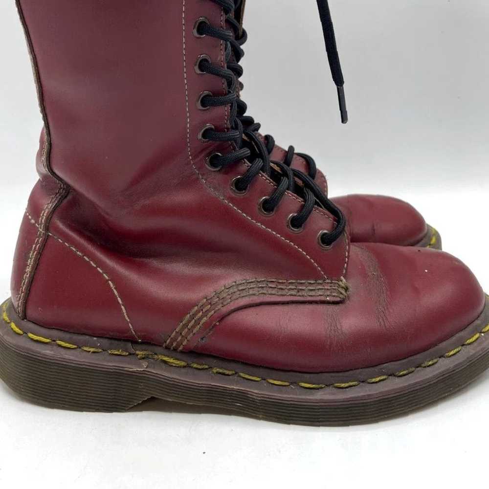 Dr. Martens Authentic Cherry Red Leather Vintage … - image 2