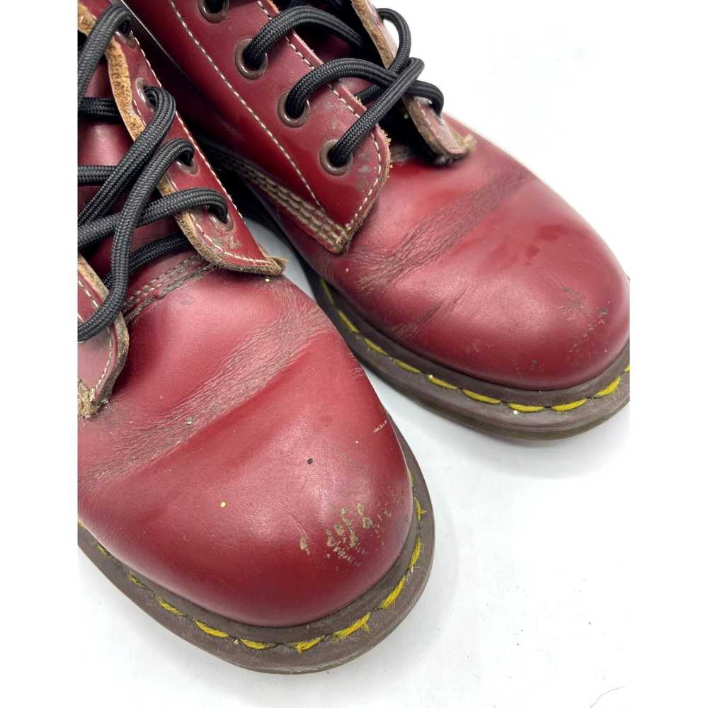 Dr. Martens Authentic Cherry Red Leather Vintage … - image 3