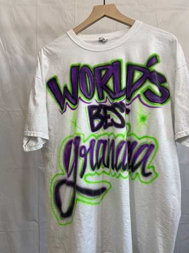 Vintage Worlds Best Grandma Boxy Airbrush 90s Y2K 