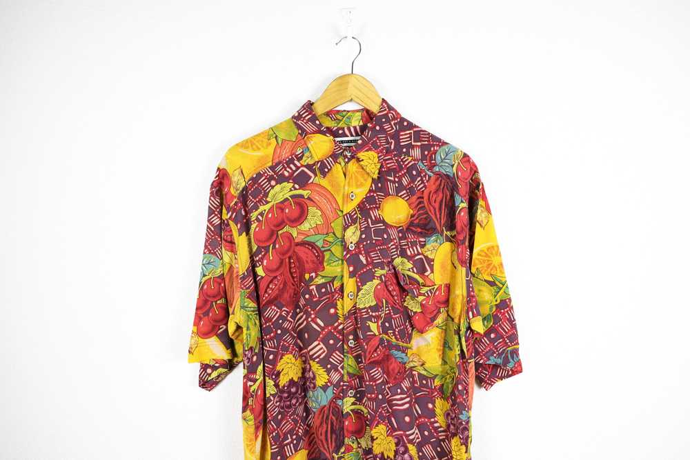 Hawaiian Shirt × Sik Silk × Vintage Vintage Fenn … - image 2