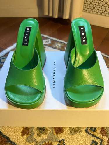 Simon Miller SIMON MILLER Green Slice Heeled Sanda