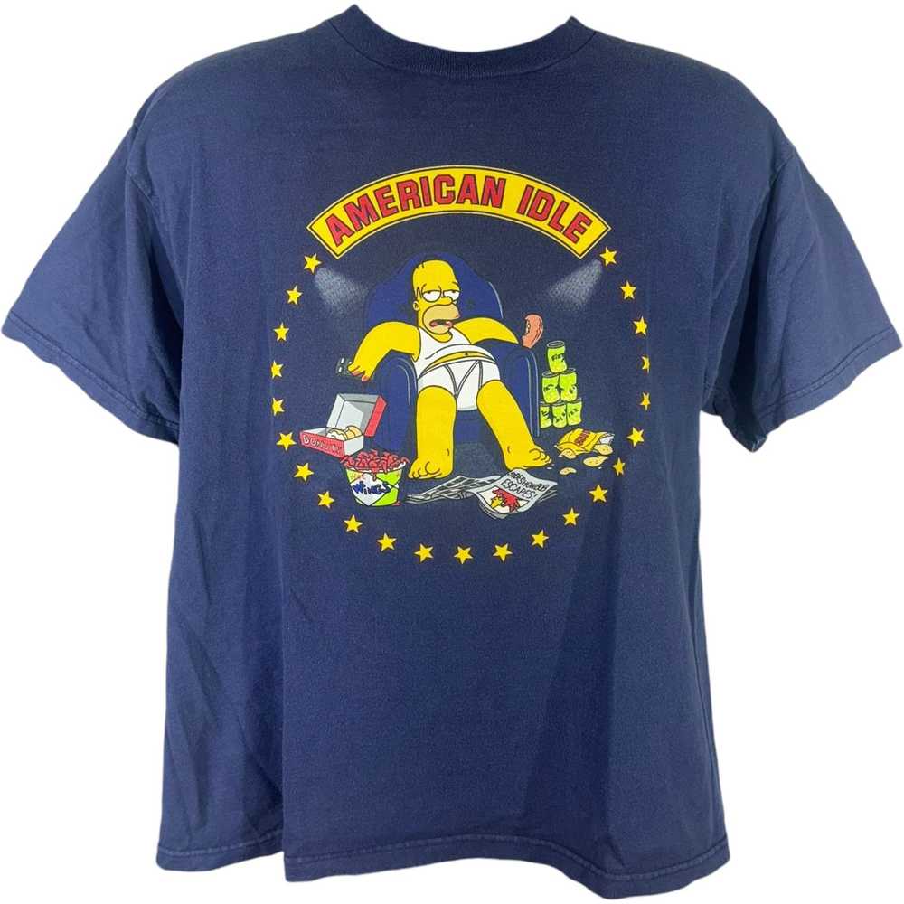 Delta Vintage "American Idle" Simpsons Tee - image 1