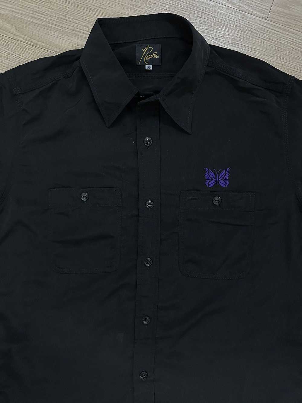 Needles Needles Rayon Double Pocket Work Shirt - image 3