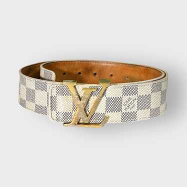 Louis Vuitton Louis Vuitton Belt Azur Damier Init… - image 1