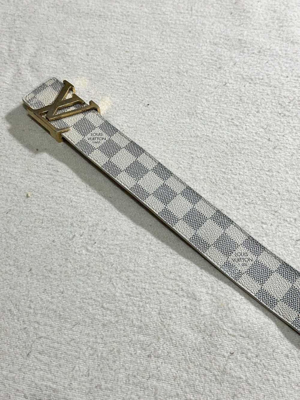 Louis Vuitton Louis Vuitton Belt Azur Damier Init… - image 5