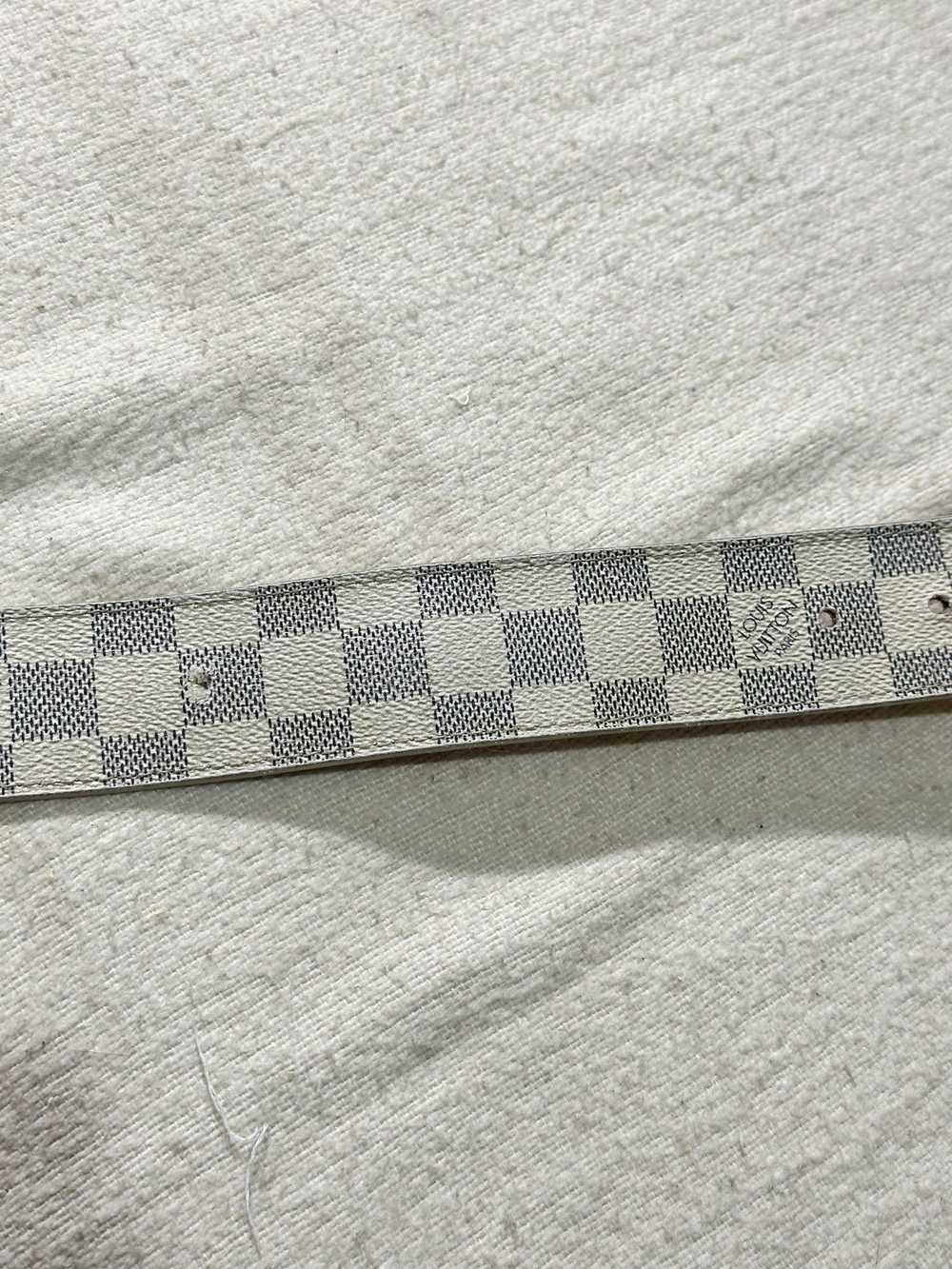 Louis Vuitton Louis Vuitton Belt Azur Damier Init… - image 8