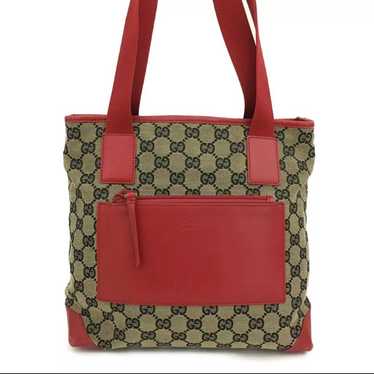 Gucci GG Canvas & Leather Tote - image 1