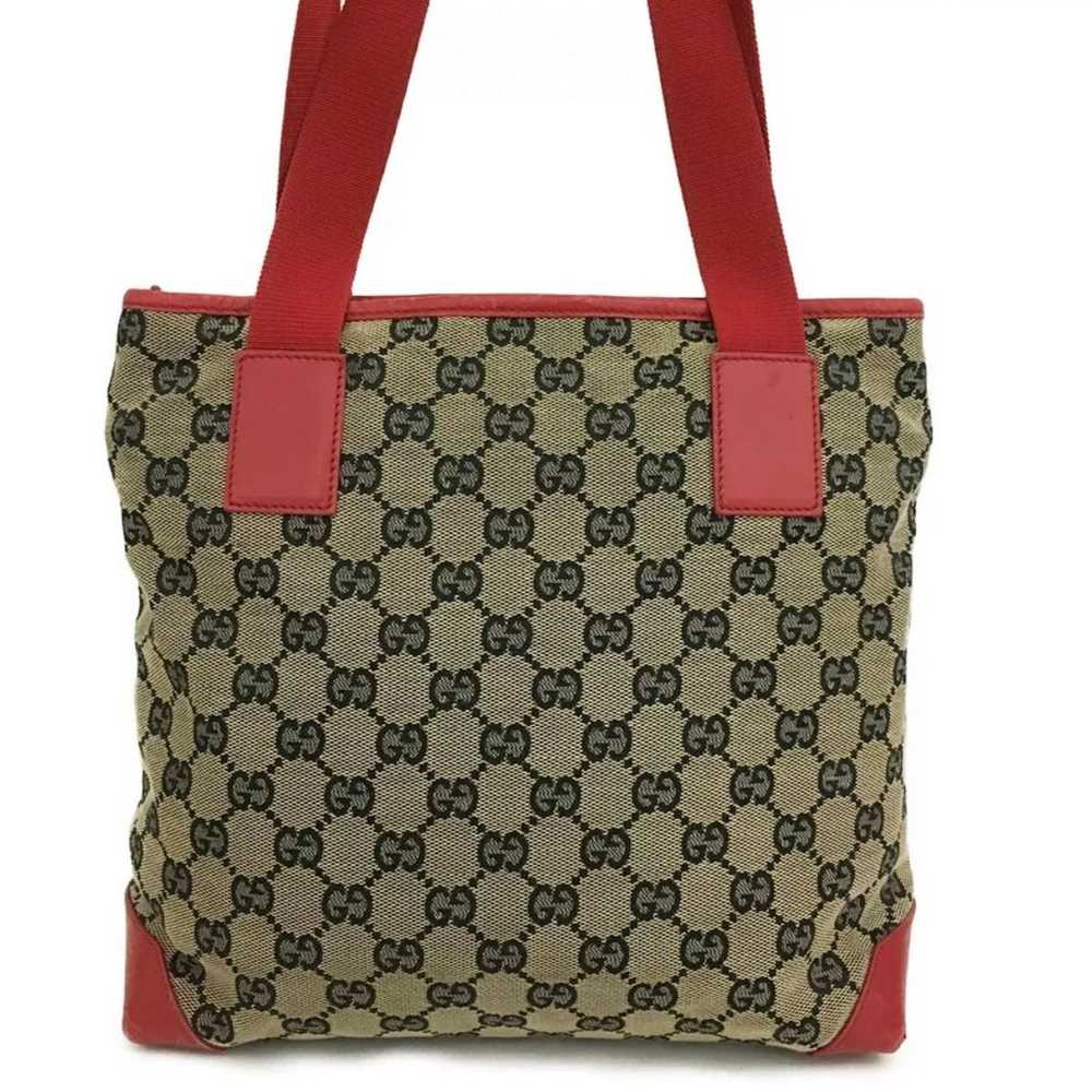 Gucci GG Canvas & Leather Tote - image 3