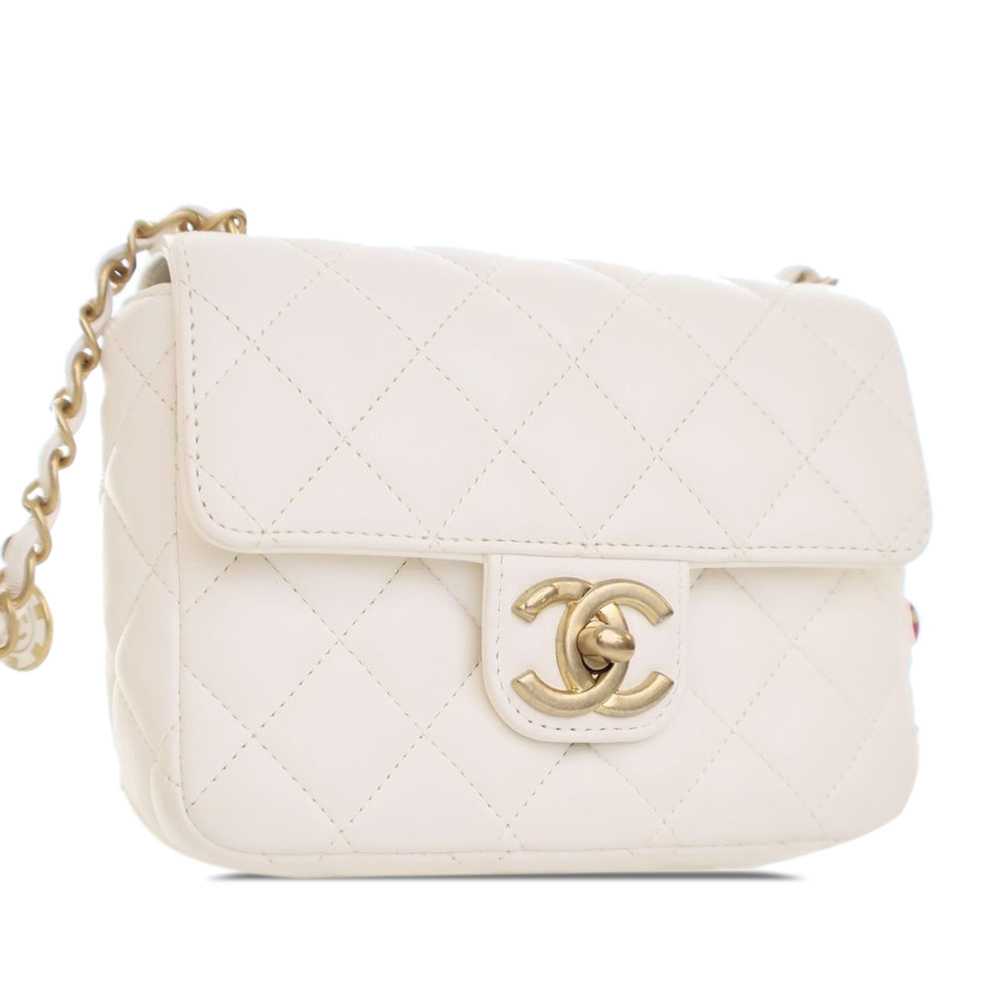 Chanel Chanel Mini Square Classic Lambskin Casino… - image 2