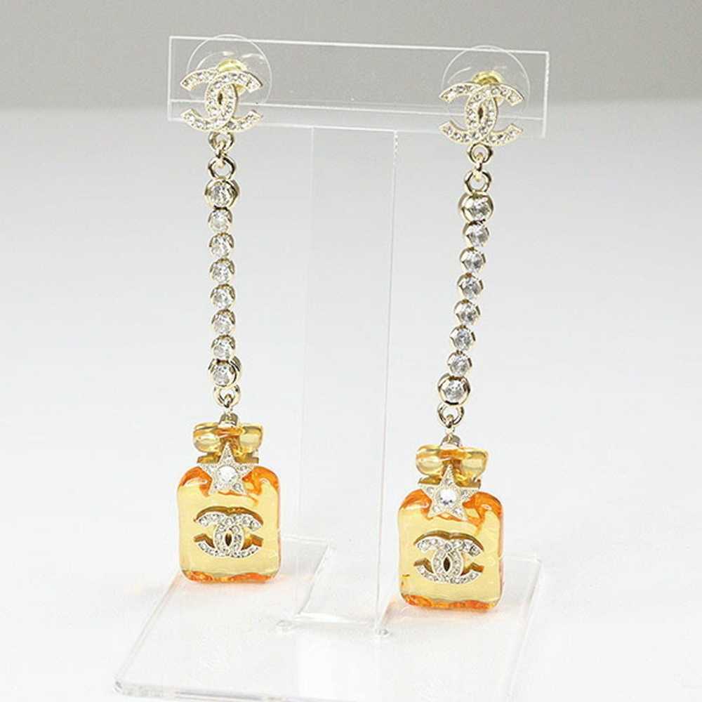 Chanel Chanel Perfume Bottle Motif Earrings Champ… - image 2